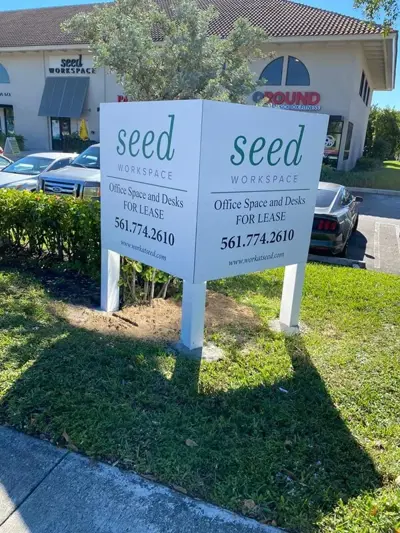 Exterior Signs on Posts Photo